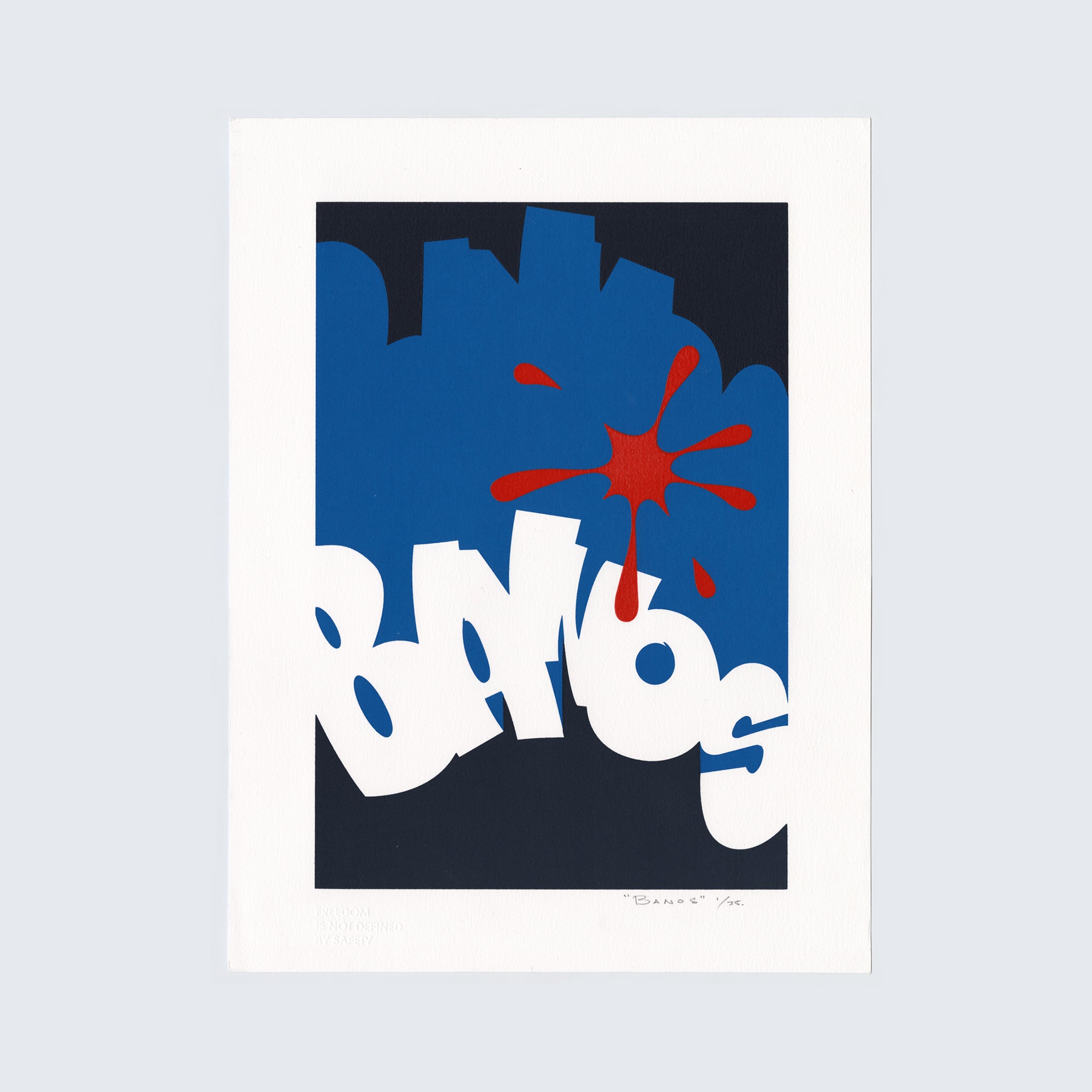 (Signed) Banos - Gaasperplas en masse - Screen Print