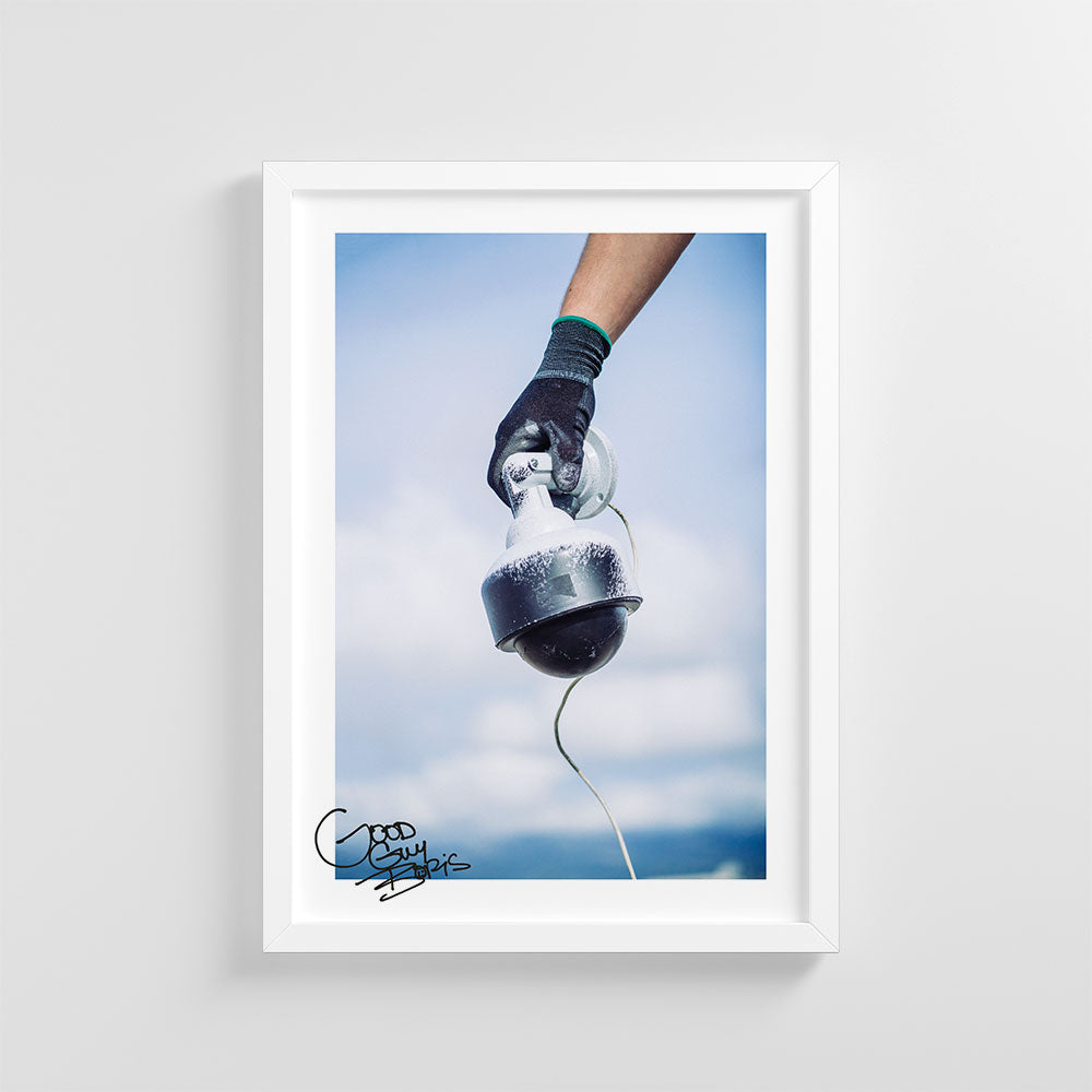 (SIGNED) BROKEN CCTV CAMERA A3 POSTER